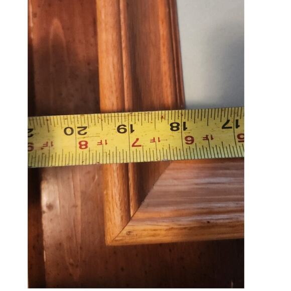 Vtg counted cross stitch of a country farm,w/sheep/crops w/farmhouse/barn Framed - Picture 12 of 14